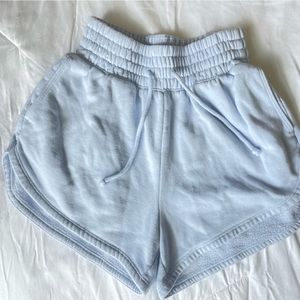 Abercrombie Dolphin Hem Shorts Light Blue XS High Waisted